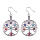 Vogue femmes inox Chakra Stone boucles d’oreilles longues